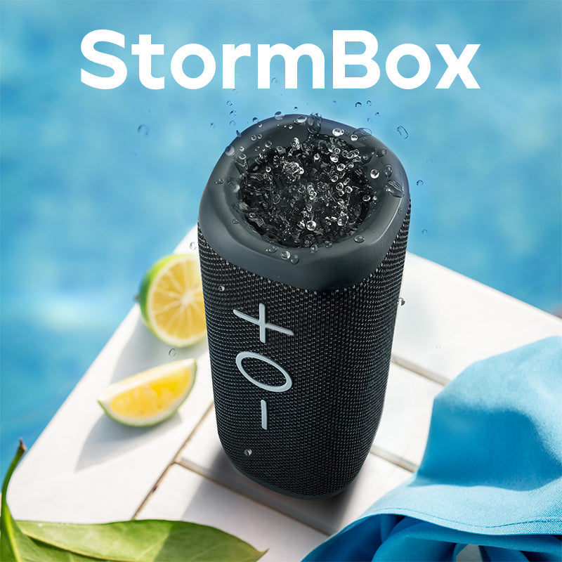 StormBox Audio speakers with 360° Surround Sound, XBass Tech,TWS Pairing Portable Wireless Speaker for indoor and outdoor
