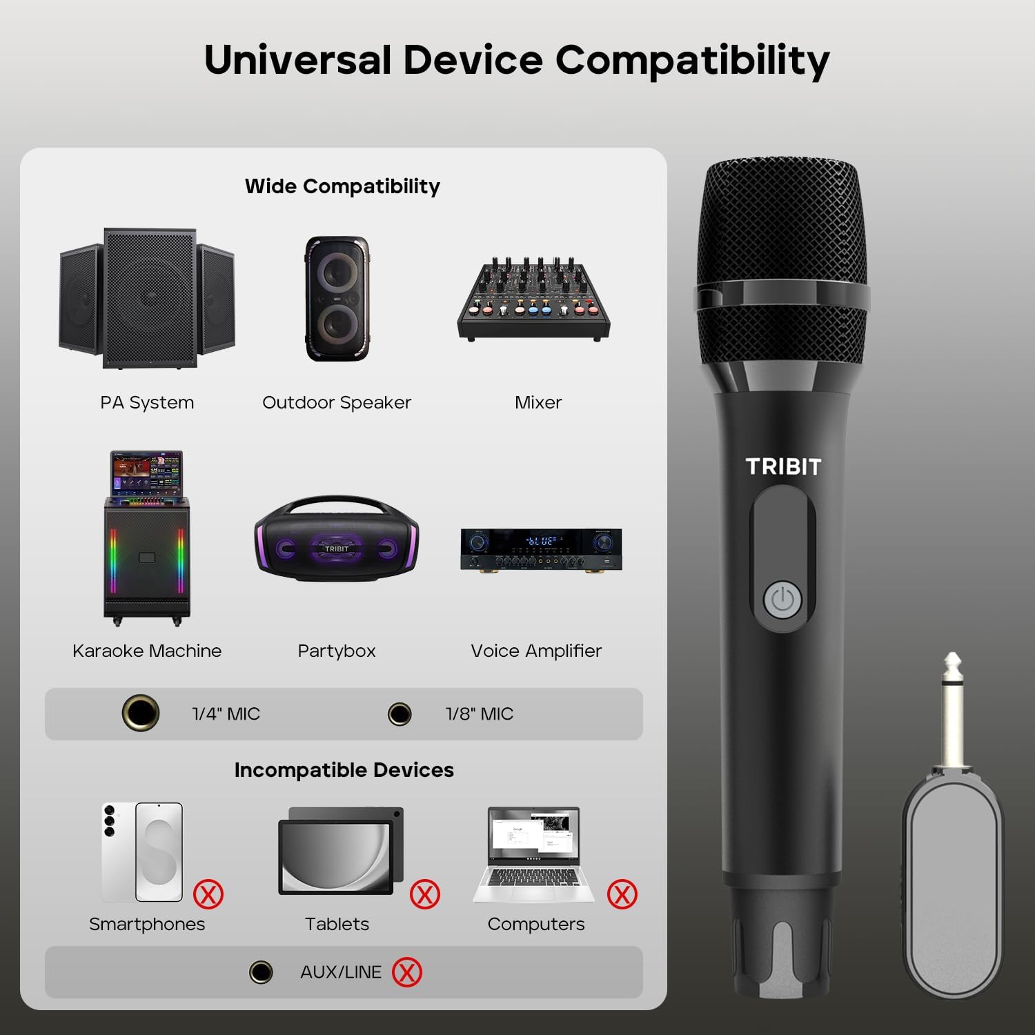TRIBIT Wireless Dual Microphone System