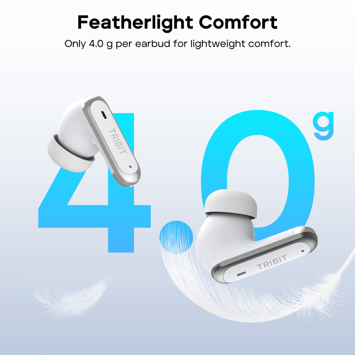 TRIBIT FlyBuds C3 Hybrid ANC True Wireless Earbuds