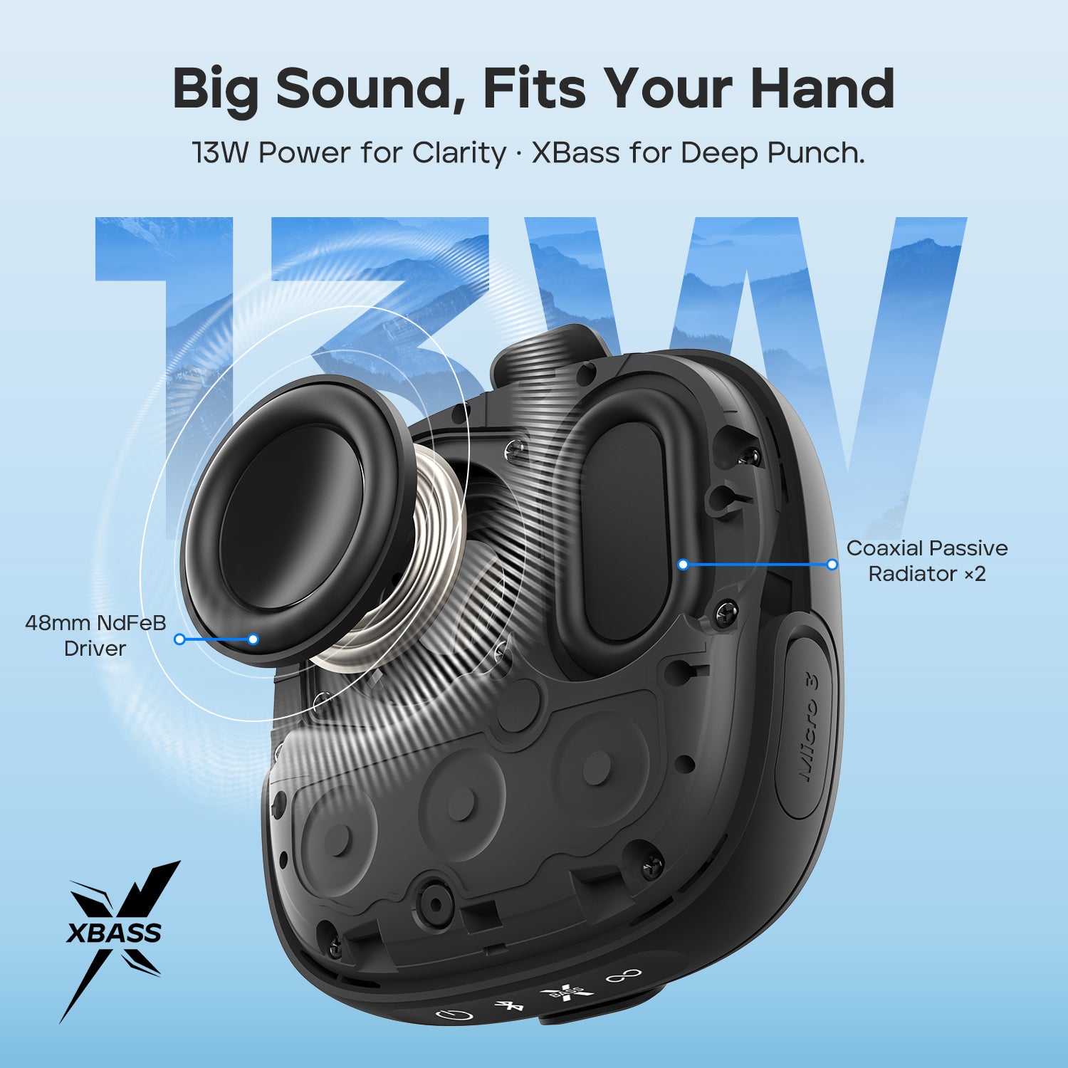 TRIBIT StormBox Micro 3 Portable Speaker