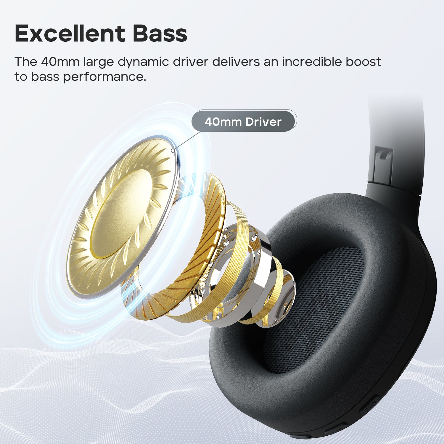 TRIBIT QuietPlus 81 Over-Ear Headphones